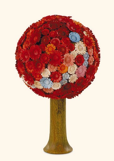 Blütenbaum, rot-pastell | 7,5 cm