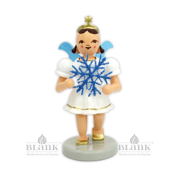 Kurzrockengel mit Schneeflocke aus Plauener Spitze®, farbig | Sonderedition Fachhandelsring