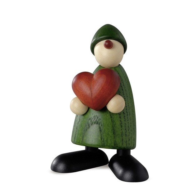 Theo with heart | green