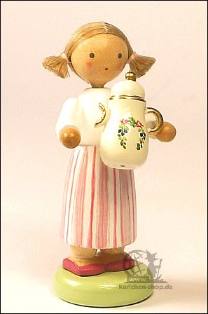 Girl with coffee pot