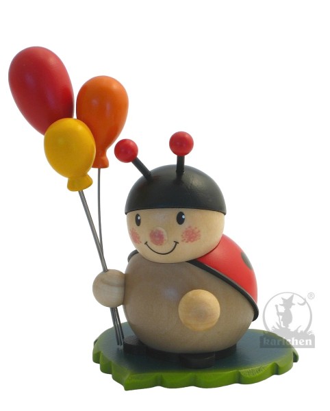 Ladybug with balloons