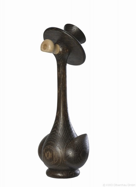 Duck Gustav, oak wood / 17 cm