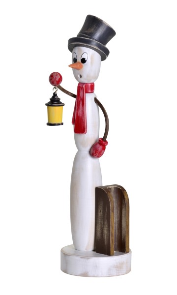 Snowman - Incense Smoker, shabby chic