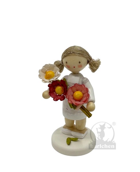 Girl with peonies