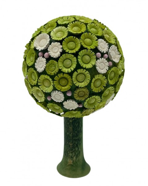 Flowered tree, green-white | 8 cm