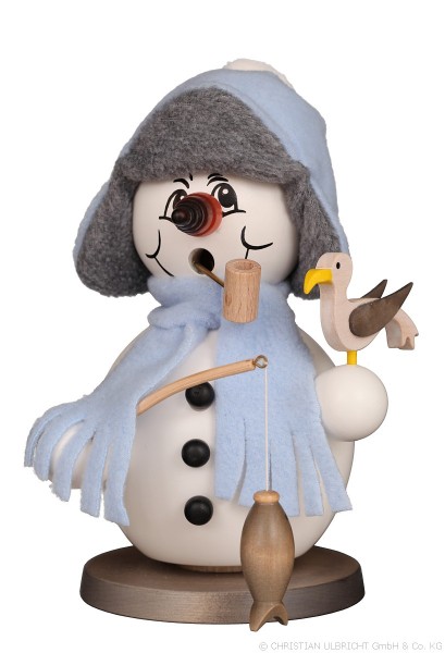 Snowman Ice Angler - Smoking Man