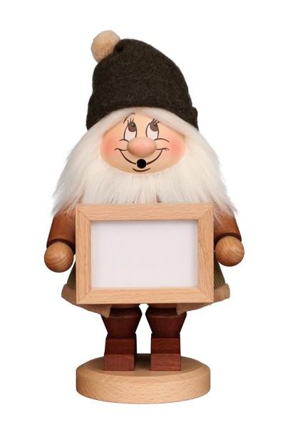 Dwarf with Picture Frame - Smoking Man