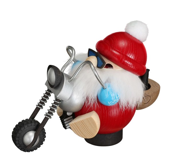 Santa Claus on motorcycle - Incense Smoker