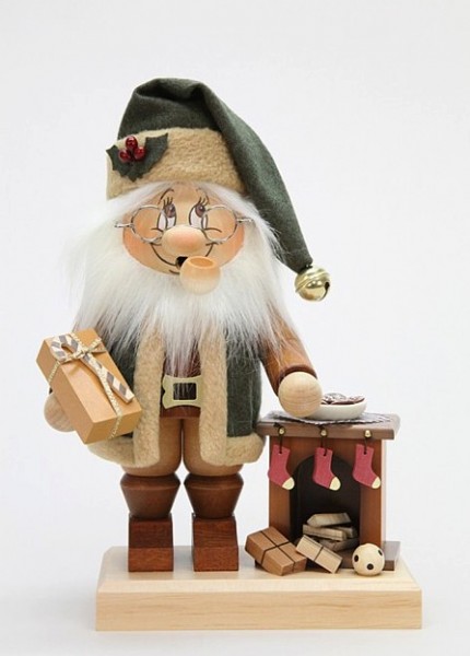 Dwarf Santa Claus by Chimney - Smoking Man