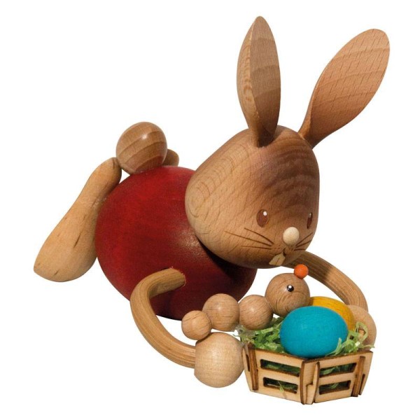 Bunny Stupsi with Easter egg basket