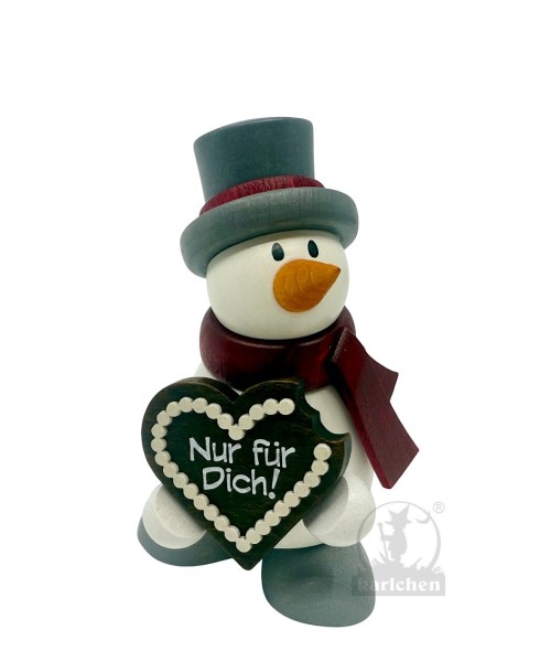 Schneemann Otto mit Lebkuchenherz | Sonderedition