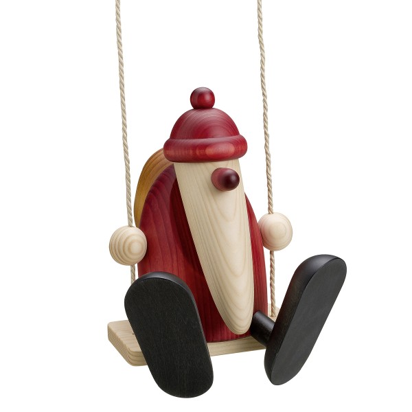 Santa Claus on the swing