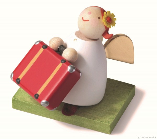 Guardian angel with suitcase