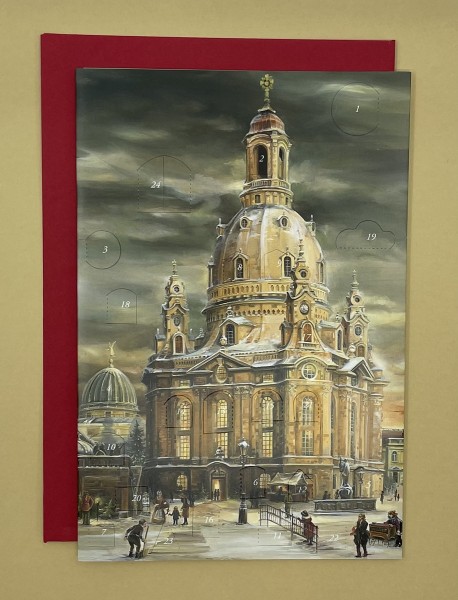 Adventskalender Klappkarte | Frauenkirche Dresden