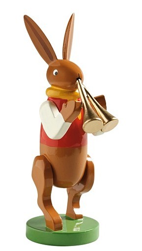 bunny musician with double flute