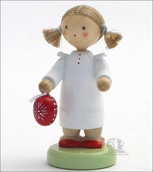 Girl with Sorbian Easter egg