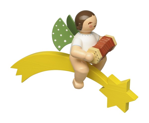 Angel with concertina, on comet | Pre-order possible