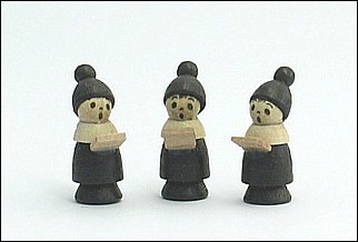 Miniature Carolers, 3 pcs | 1,7 cm