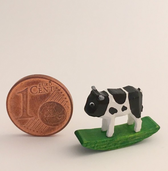 rocking animal cow, black-and-white