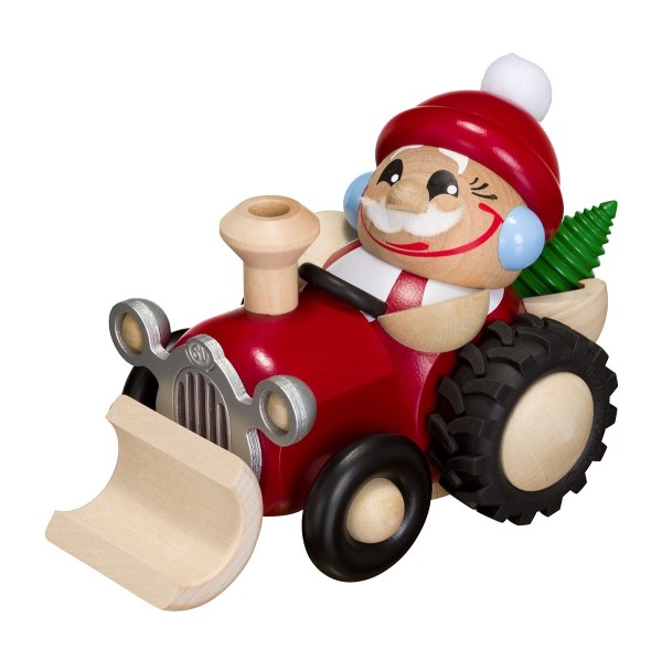 Santa Claus in the tractor - Incense Smoker
