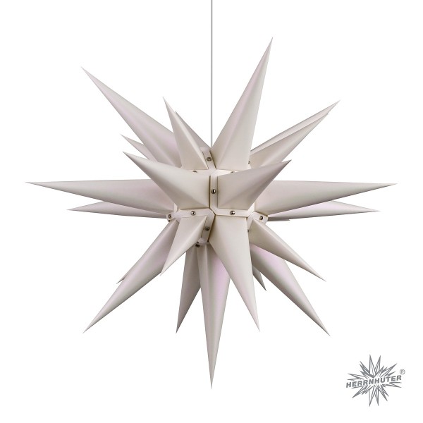 Herrnhuter® Papierstern | Edition Natur - Perlmutt weiss