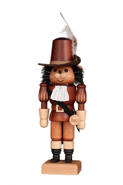 Nutcracker Puss in boots, natural / 27,5 cm