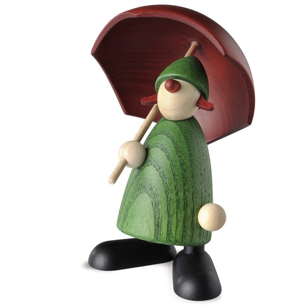 Louise with umbrella | green