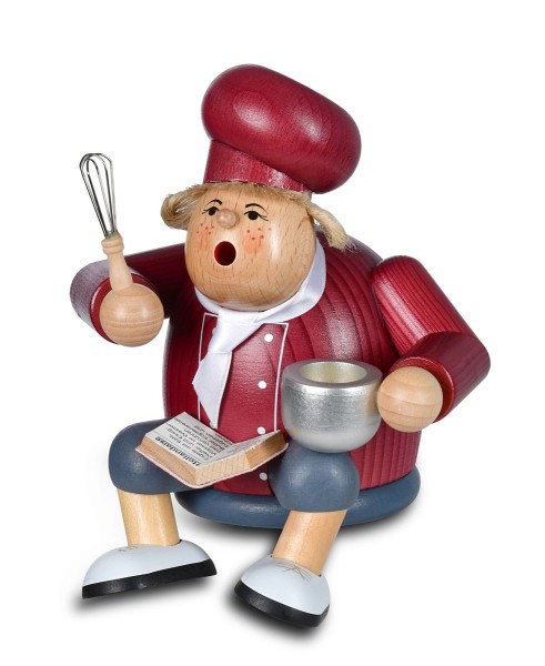 Küchenchefin - Räucherfigur Kantenhocker
