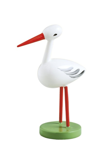little stork on two legs