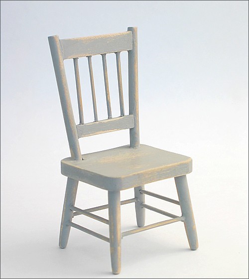 Stuhl, shabby/grau