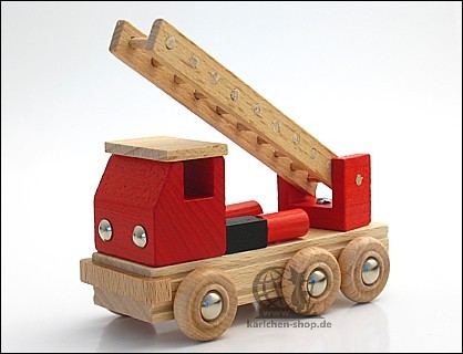 Wooden fire truck