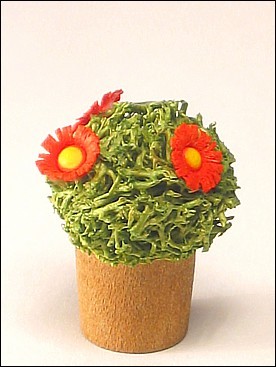 Flower pot with blossoms