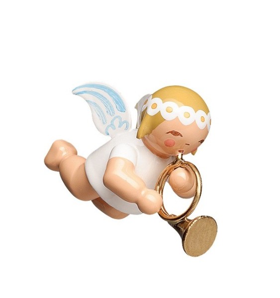 Little suspended angel with french horn