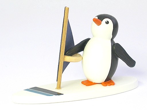 Penguin surfer