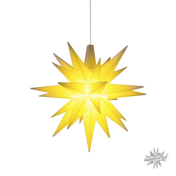 Herrnhuter® Plastic star for indoor use | 8 cm, yellow