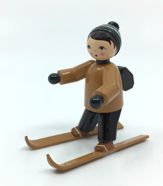 Boy on skis