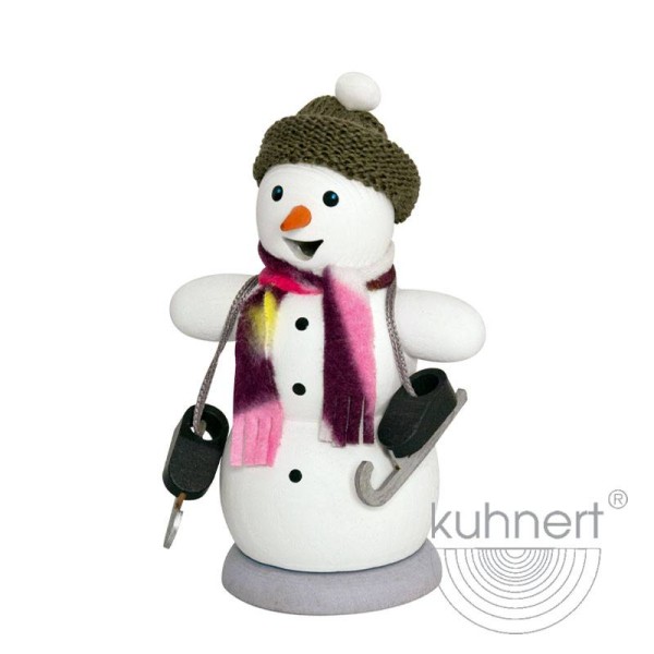Snowman with ice skates - Incense Smoker