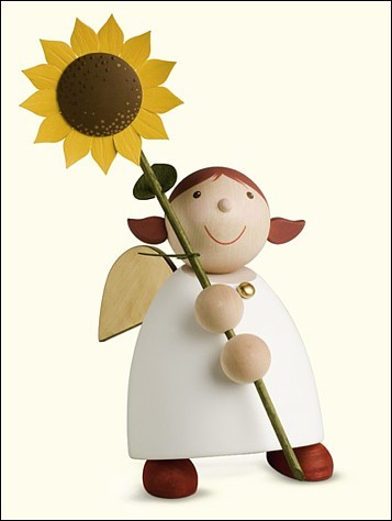Guardian angel with sunflower