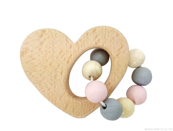 Wooden Clutching Toy Heart