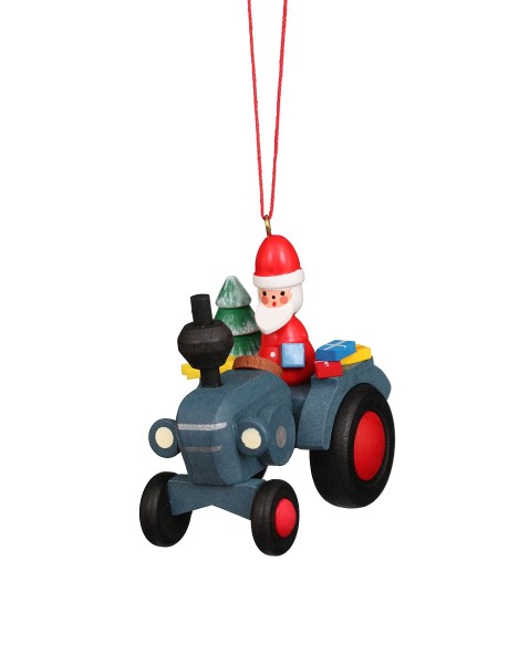 Traktor mit Weihnachtsmann - Baumbehang