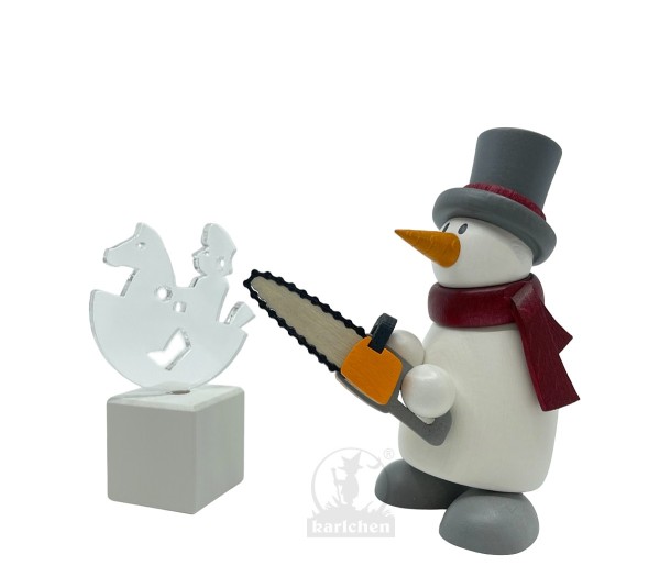 Snowman with ice sculpture | Special edition