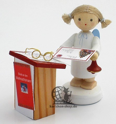 Angel with writing desk