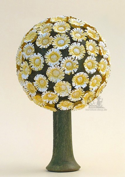 Flowered tree, yellow / 8 cm