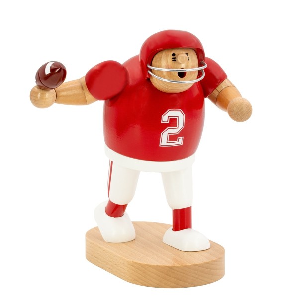 Football player, red - Incense Smoker