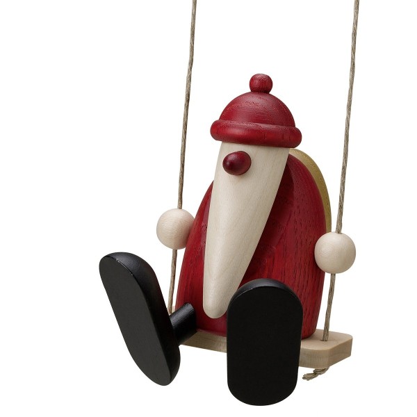 Santa Claus on the swing