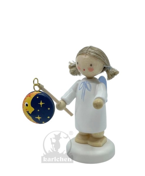 Angel with moon lantern