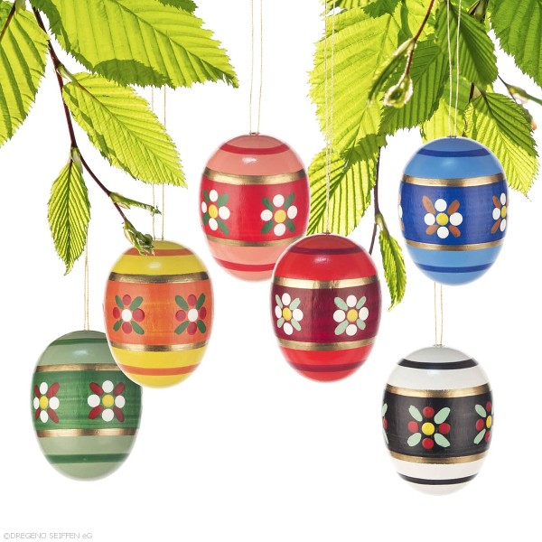 Anhänger Ostereier aus Holz | 5 cm