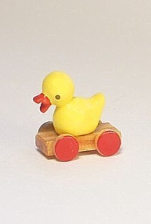 duckling on a wheel board