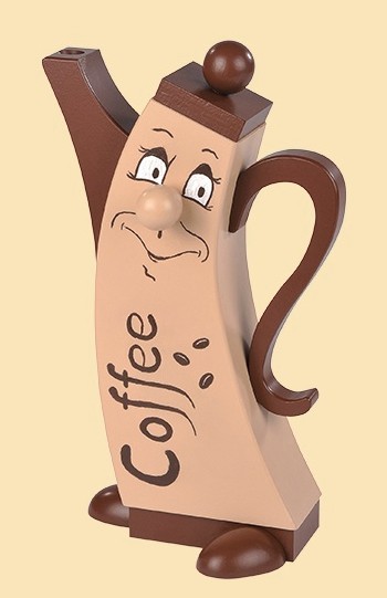 Kaffeekanne - Räucherfigur