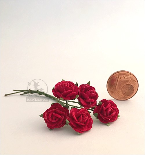 red roses, 5 pcs.
